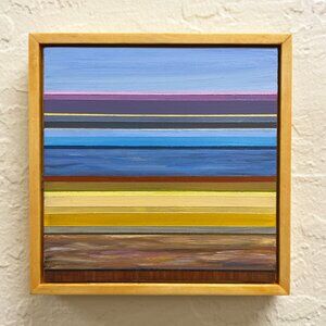 Small framed original abstract painting